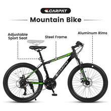 Load image into Gallery viewer, 26 in Mountain Bike for Men, Adult Mens Bike with 21 Speed &amp; Disc Brakes