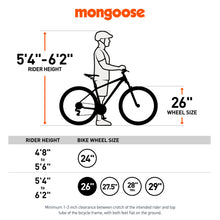 Load image into Gallery viewer, 26" Dolomite Mens Fat Tire Bike, 7 Speeds, Black