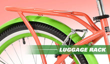 Load image into Gallery viewer, Margaritaville 24" Island Life Multi Speed Girl'S Bike, Coral/Green