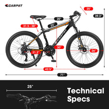 Load image into Gallery viewer, 26 in Mountain Bike for Men, Adult Mens Bike with 21 Speed &amp; Disc Brakes