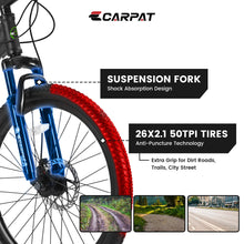 Load image into Gallery viewer, 26 in Mountain Bike for Men, Adult Mens Bike with 21 Speed &amp; Disc Brakes