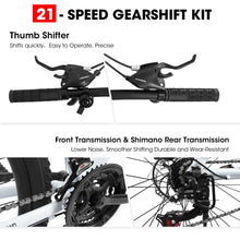 Load image into Gallery viewer, 27" Mountain Bike, 21 - Speed Dual Disc Brakes with Aluminum Frame - Black