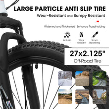 Load image into Gallery viewer, 27" Mountain Bike, 21 - Speed Dual Disc Brakes with Aluminum Frame - Black