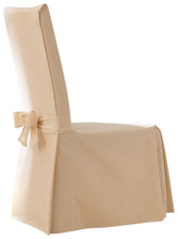 Load image into Gallery viewer, Sure Fit Cotton Duck Long Dining Room Chair Cover Natural