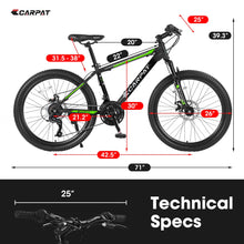 Load image into Gallery viewer, 26 in Mountain Bike for Men, Adult Mens Bike with 21 Speed &amp; Disc Brakes
