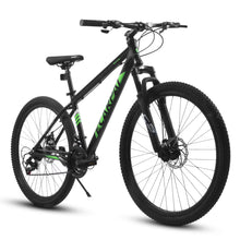 Load image into Gallery viewer, 27" Mountain Bike, 21 - Speed Dual Disc Brakes with Aluminum Frame - Black