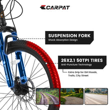 Load image into Gallery viewer, 26 in Mountain Bike for Men, Adult Mens Bike with 21 Speed &amp; Disc Brakes