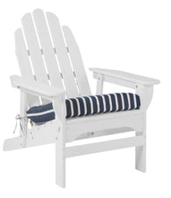 Load image into Gallery viewer, Casco Bay Adirondack Chair Seat Cushion Stripe Blue | L.L.Bean
