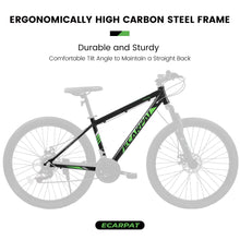 Load image into Gallery viewer, 27" Mountain Bike, 21 - Speed Dual Disc Brakes with Aluminum Frame - Black